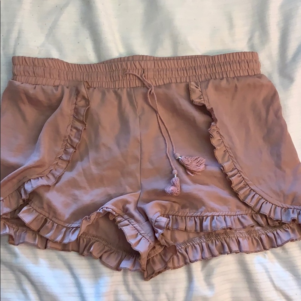 Pink flowy shorts!